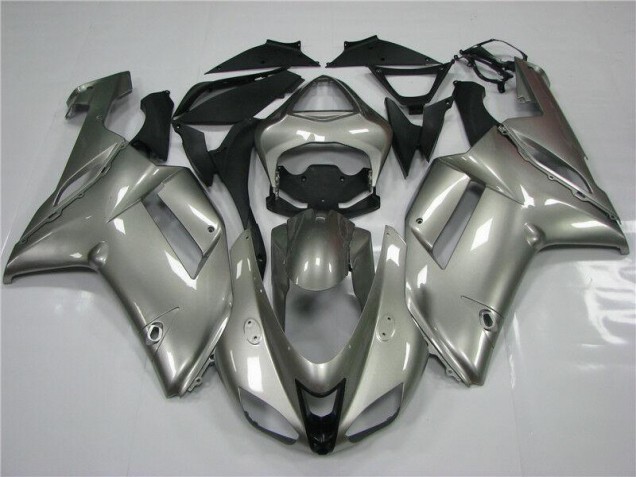 Kawasaki ZX6R 07-08 Motorrad Verkleidungen - Grau Kawasaki ZX6R 07-08 Motorrad Verkleidungen - Grau