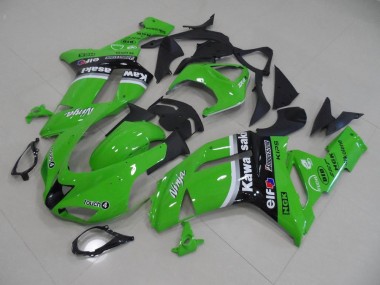 Kawasaki ZX6R 07-08 Motorrad Verkleidungen - Grün Pfeil