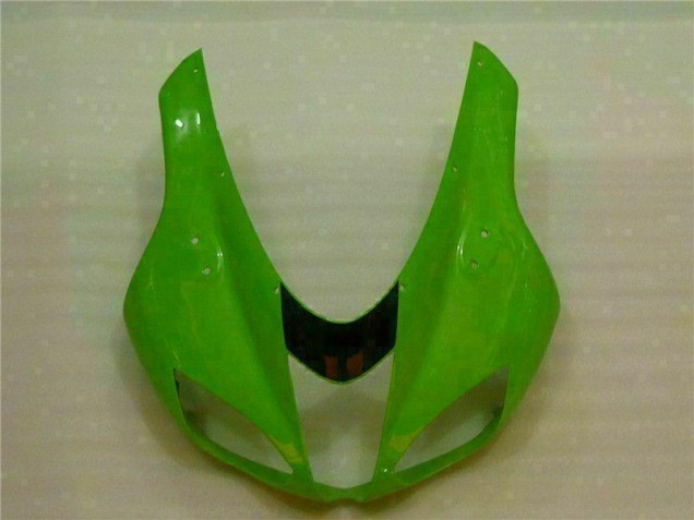 Kawasaki ZX6R 07-08 Motorrad Verkleidungen - Grün Schwarzer Dunlop