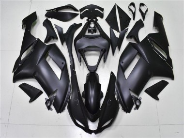 Kawasaki ZX6R 07-08 Motorrad Verkleidungen - Matt Schwarz