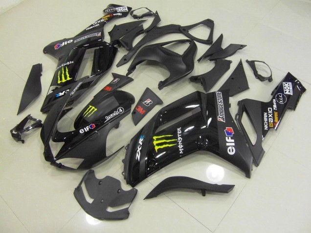 Kawasaki ZX6R 07-08 Motorrad Verkleidungen - Schwarz Monster Kawasaki ZX6R 07-08 Motorrad Verkleidungen - Schwarz Monster
