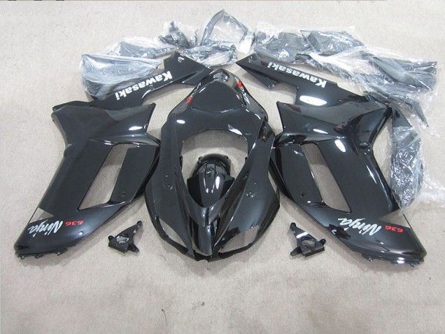 Kawasaki ZX6R 07-08 Motorrad Verkleidungen - Schwarzer Ninja 636 Kawasaki ZX6R 07-08 Motorrad Verkleidungen - Schwarzer Ninja 636