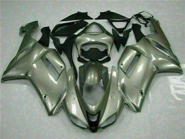 Kawasaki ZX6R 07-08 Motorrad Verkleidungen - Silber Kawasaki ZX6R 07-08 Motorrad Verkleidungen - Silber