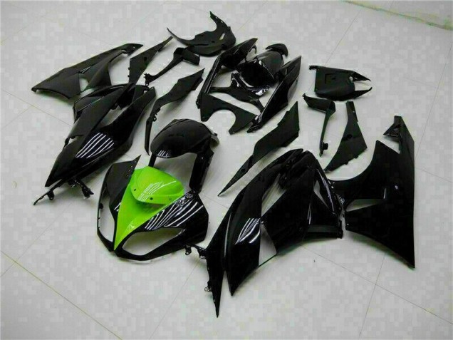 Kawasaki ZX6R 09-12 Motorrad Verkleidung - Schwarz Grün