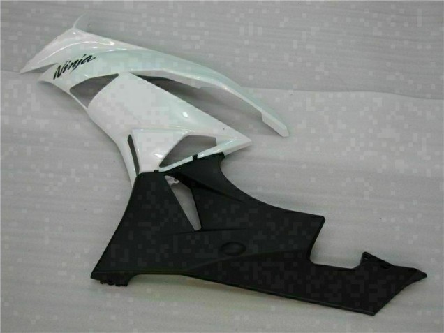 Kawasaki ZX6R 09-12 Motorrad Verkleidung - Weiß Schwarz Kawasaki ZX6R 09-12 Motorrad Verkleidung - Weiß Schwarz