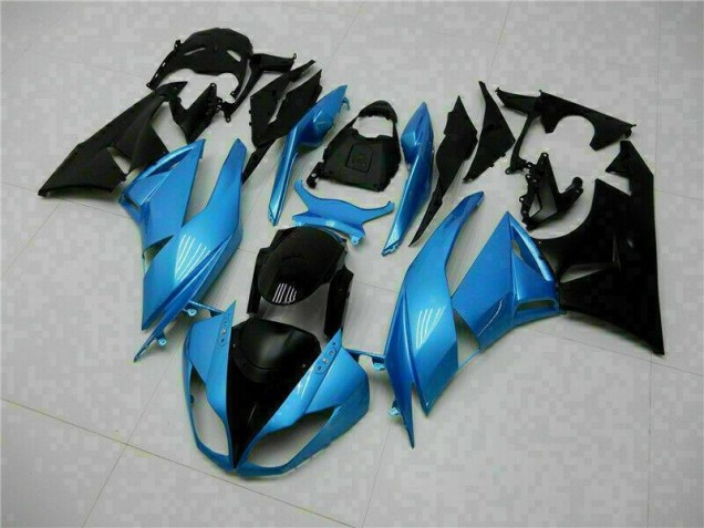 Kawasaki ZX6R 09-12 Motorrad Verkleidungen - Blau Schwarz Kawasaki ZX6R 09-12 Motorrad Verkleidungen - Blau Schwarz