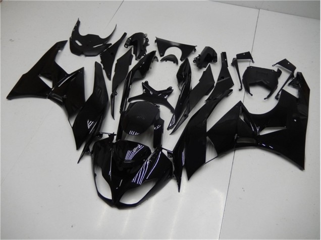 Kawasaki ZX6R 09-12 Motorrad Verkleidungen - Glänzend Schwarz Kawasaki ZX6R 09-12 Motorrad Verkleidungen - Glänzend Schwarz