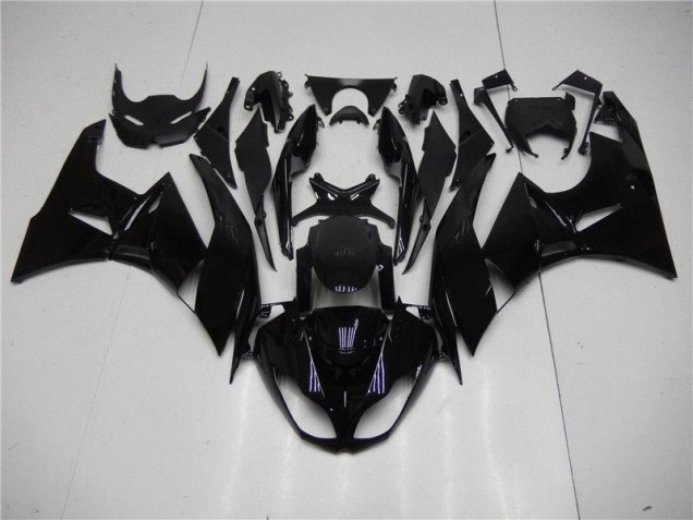 Kawasaki ZX6R 09-12 Motorrad Verkleidungen - Glänzend Schwarz Kawasaki ZX6R 09-12 Motorrad Verkleidungen - Glänzend Schwarz