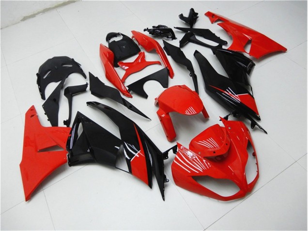 Kawasaki ZX6R 09-12 Motorrad Verkleidungen - Rot Schwarz Kawasaki ZX6R 09-12 Motorrad Verkleidungen - Rot Schwarz