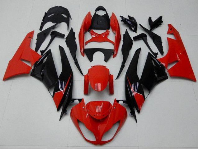 Kawasaki ZX6R 09-12 Motorrad Verkleidungen - Rot Schwarz Kawasaki ZX6R 09-12 Motorrad Verkleidungen - Rot Schwarz