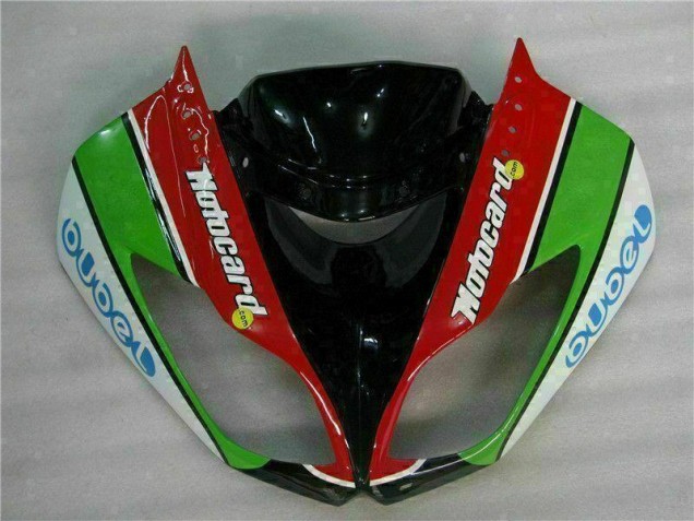 Kawasaki ZX6R 09-12 Motorrad Verkleidungen - Schwarz Rot Grün Motocard Kawasaki ZX6R 09-12 Motorrad Verkleidungen - Schwarz Rot Grün Motocard