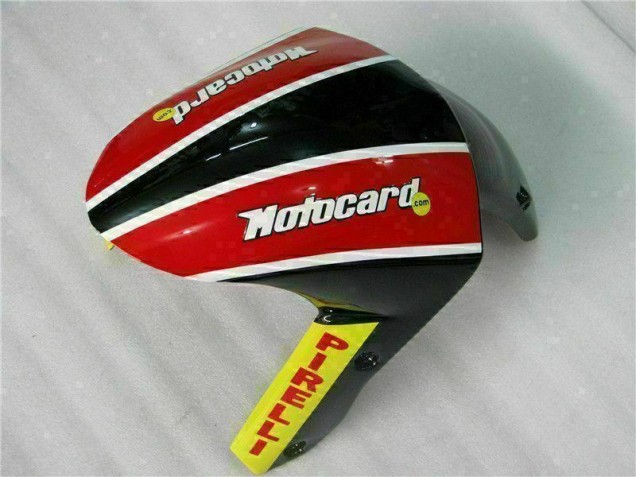 Kawasaki ZX6R 09-12 Motorrad Verkleidungen - Schwarz Rot Grün Motocard Kawasaki ZX6R 09-12 Motorrad Verkleidungen - Schwarz Rot Grün Motocard