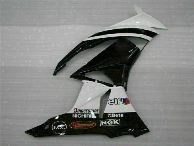 Kawasaki ZX6R 09-12 Motorrad Verkleidungen - Schwarz Weiß 3M Touch4 Kawasaki ZX6R 09-12 Motorrad Verkleidungen - Schwarz Weiß 3M Touch4