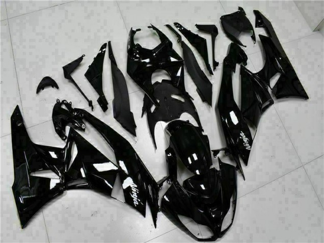 Kawasaki ZX6R 09-12 Motorrad Verkleidungen - Schwarz Weißer Ninja Kawasaki ZX6R 09-12 Motorrad Verkleidungen - Schwarz Weißer Ninja