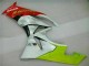 Kawasaki ZX6R 09-12 Motorrad Verkleidungen - Weiß Rot H. Energy