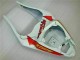 Kawasaki ZX6R 09-12 Motorrad Verkleidungen - Weiß Rot H. Energy