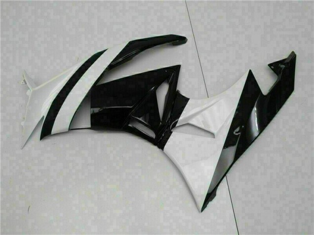 Kawasaki ZX6R 09-12 Motorrad Verkleidungen - Weiß Schwarz Kawasaki ZX6R 09-12 Motorrad Verkleidungen - Weiß Schwarz