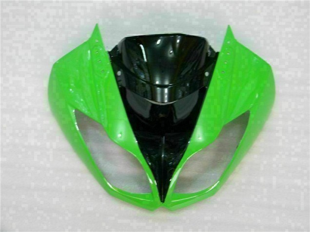 Kawasaki ZX6R 09-12 Motorrad Vollverkleidung - Schwarz Grün Kawasaki ZX6R 09-12 Motorrad Vollverkleidung - Schwarz Grün