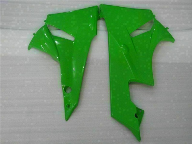 Kawasaki ZX6R 09-12 Motorrad Vollverkleidung - Schwarz Grün Kawasaki ZX6R 09-12 Motorrad Vollverkleidung - Schwarz Grün