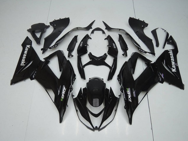Kawasaki ZX6R 13-18 Motorrad Verkleidung - Glänzend Schwarz Kawasaki ZX6R 13-18 Motorrad Verkleidung - Glänzend Schwarz