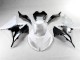 Kawasaki ZX6R 13-18 Motorrad Verkleidung - Weiß Schwarz Kawasaki ZX6R 13-18 Motorrad Verkleidung - Weiß Schwarz