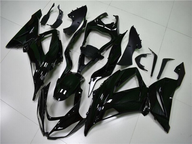 Kawasaki ZX6R 13-18 Motorrad Verkleidungen - Glänzend Schwarz Kawasaki ZX6R 13-18 Motorrad Verkleidungen - Glänzend Schwarz