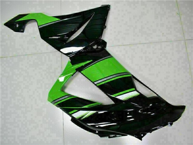 Kawasaki ZX6R 13-18 Motorrad Verkleidungen - Schwarz Grün Kawasaki ZX6R 13-18 Motorrad Verkleidungen - Schwarz Grün
