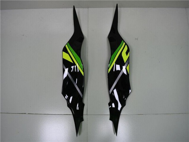Kawasaki ZX6R 13-18 Motorrad Vollverkleidung - Grün Schwarz Kawasaki ZX6R 13-18 Motorrad Vollverkleidung - Grün Schwarz