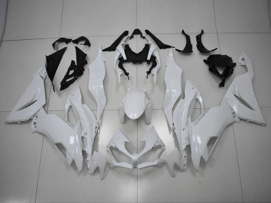 Kawasaki ZX6R 19-23 Motorrad Verkleidungen - Weiß