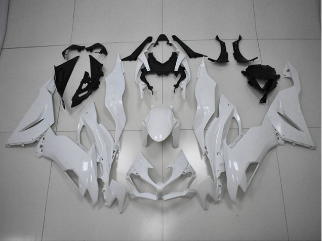 Kawasaki ZX6R 19-23 Motorrad Verkleidungen - Weiß Kawasaki ZX6R 19-23 Motorrad Verkleidungen - Weiß