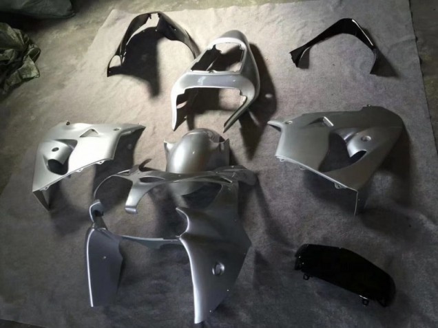 Kawasaki ZX9R 02-03 Motorrad Verkleidung - Silber Glänzend Schwarz Kawasaki ZX9R 02-03 Motorrad Verkleidung - Silber Glänzend Schwarz