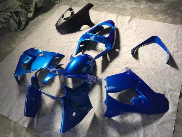 Kawasaki ZX9R 02-03 Motorrad Verkleidungen - Blau Matt Schwarz Kawasaki ZX9R 02-03 Motorrad Verkleidungen - Blau Matt Schwarz