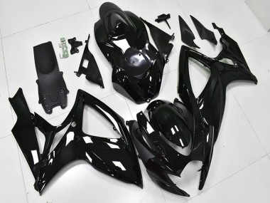 Großhandel Suzuki GSXR 600/750 Motorrad Verkleidung 2006-2007 - Glanzendes Schwarz
