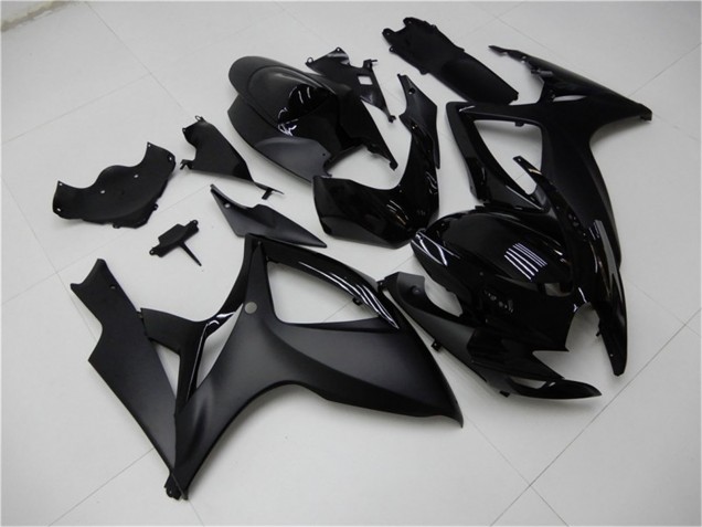 Großhandel Suzuki GSXR 600/750 Motorrad Verkleidung 2006-2007 - Matt Schwarz Glanzendes Schwarz