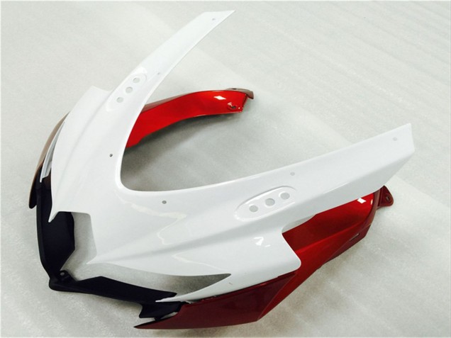 Großhandel Suzuki GSXR 600/750 Motorrad Verkleidung 2008-2010 - Weiss Rot Glanzendes Schwarz