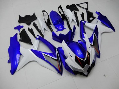 Großhandel Suzuki GSXR 600/750 Motorrad Verkleidung 2008-2010 - Weiss Blau Schwarz Rot Linie