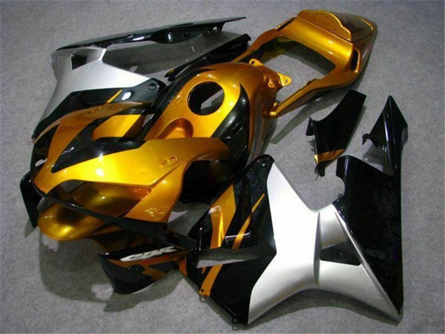 Großhandel Honda CBR600RR Motorrad Verkleidung 2003-2004 - Silber Gold Glanzendes Schwarz