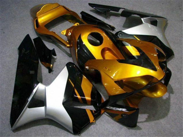 Großhandel Honda CBR600RR Motorrad Verkleidung 2003-2004 - Silber Gold Glanzendes Schwarz