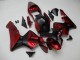 Großhandel Honda CBR600RR Motorrad Verkleidung 2003-2004 - Rot Matt Schwarz Streifen