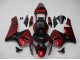 Großhandel Honda CBR600RR Motorrad Verkleidung 2003-2004 - Rot Matt Schwarz Streifen