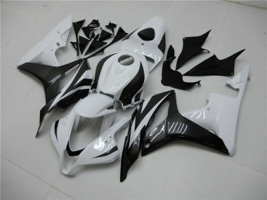 Großhandel Honda CBR600RR Motorrad Verkleidung 2007-2008 - Weiss Glanzendes Schwarz