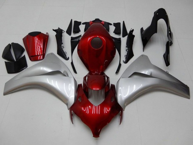 Großhandel Honda CBR1000RR Motorrad Verkleidung 2008-2011 - Silber Kastanienbraun Rot