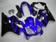 Großhandel Honda CBR600 F4i Motorrad Verkleidung Kit 2004-2007 - Blau Glanzendes Schwarz