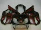 Großhandel Honda CBR600 F4i Motorrad Verkleidung 2004-2007 - Glanzendes Schwarz Rot Flamme