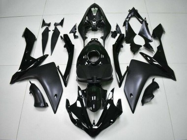 Großhandel Yamaha YZF R1 Motorrad Verkleidung 2007-2008 - Glanzendes Schwarz Matt Schwarz