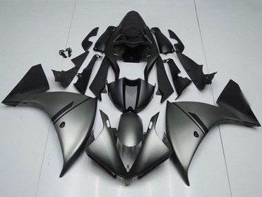 Großhandel Yamaha YZF R1 Motorrad Verkleidung 2012-2014 - Matt Grau Matt Schwarz
