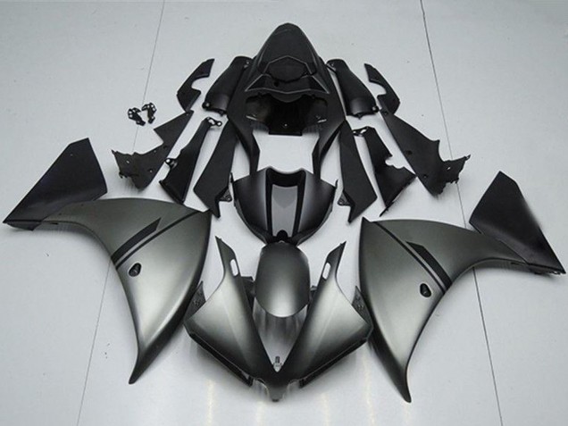 Großhandel Yamaha YZF R1 Motorrad Verkleidung 2012-2014 - Matt Grau Matt Schwarz