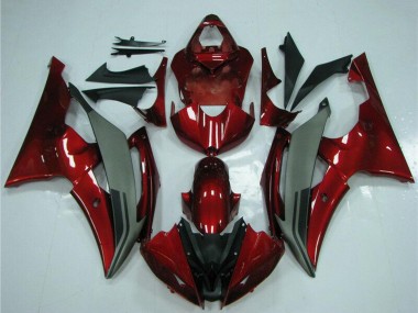Großhandel Yamaha YZF R6 Motorrad Verkleidung 2008-2016 - Rot Grau
