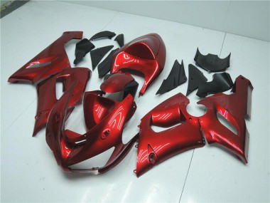 Großhandel Kawasaki ZX6R Motorrad Verkleidung 2005-2006 - Bonbon Rot