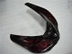 Großhandel Kawasaki ZX10R Motorrad Verkleidung 2006-2007 - Glanzendes Schwarz Rot Flamme